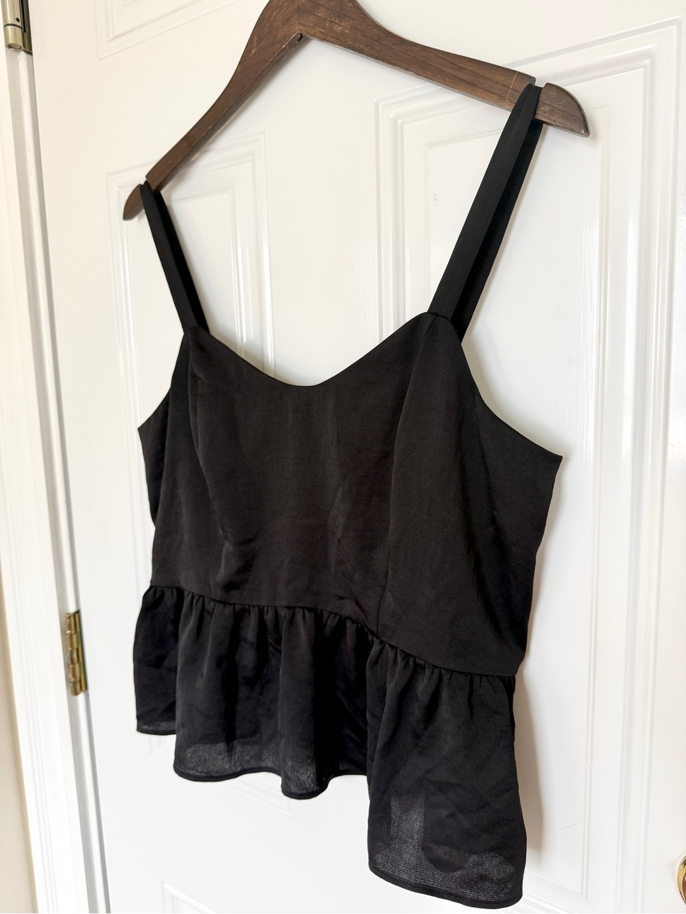 Express Black Peplum Camisole Top